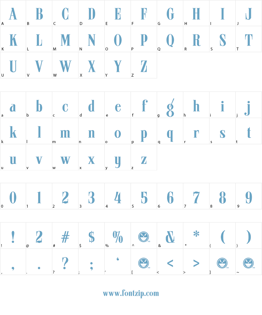 ARB 08 Extreme Roman AUG-32 CAS Font Character